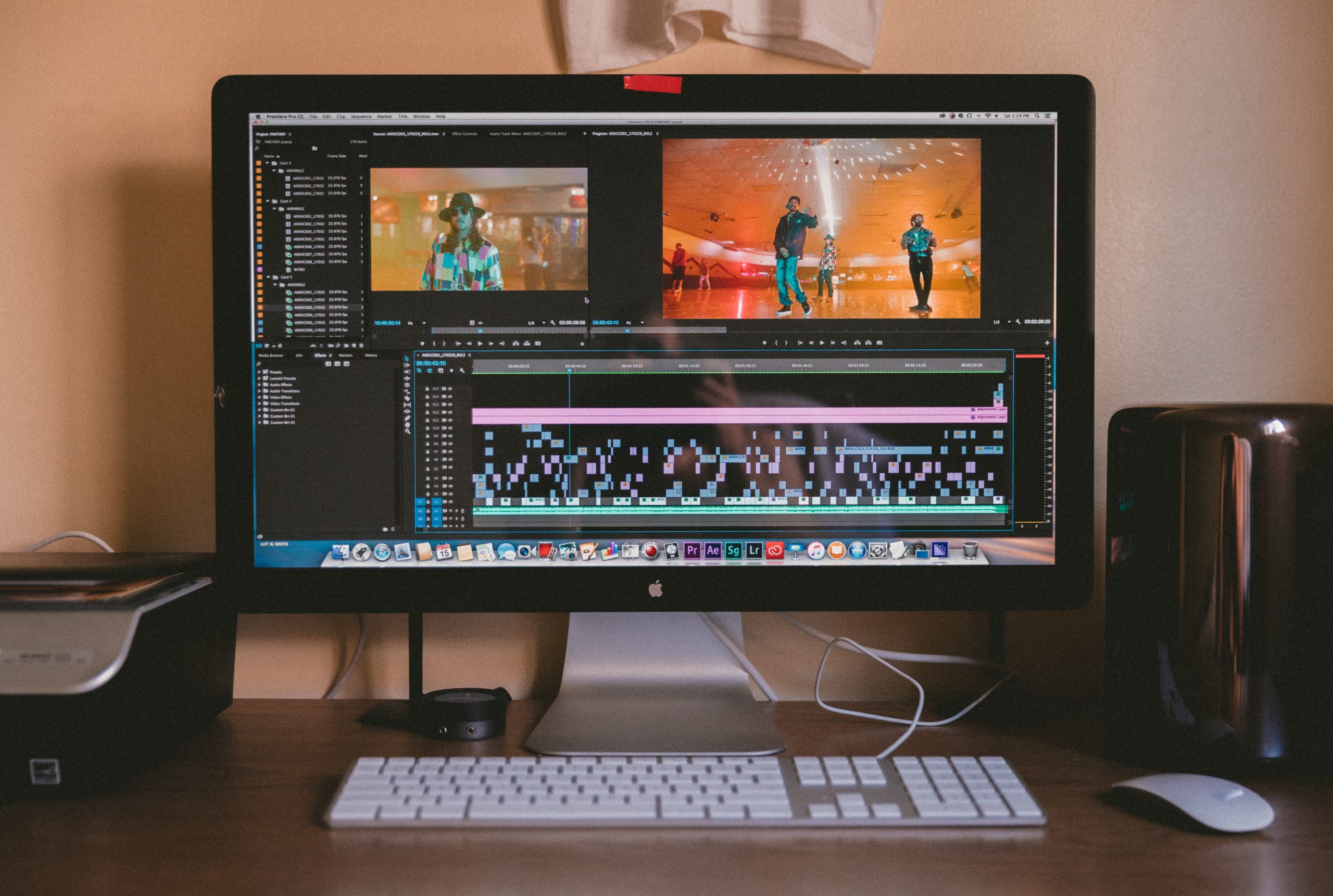 The Basics Of Video Editing - An image of a computer showing video editing software