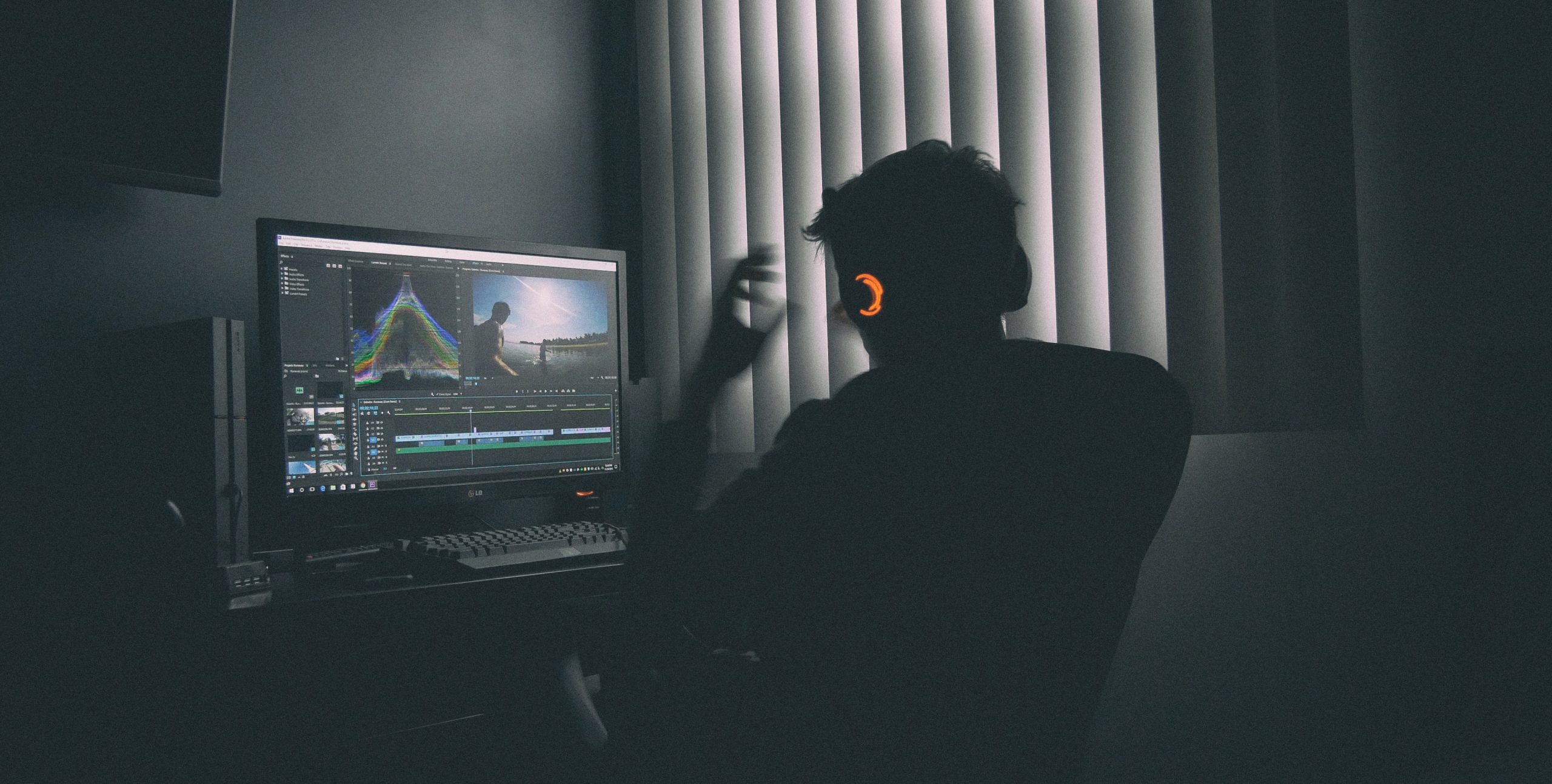 An image of a video editor working - Video Editing Basics