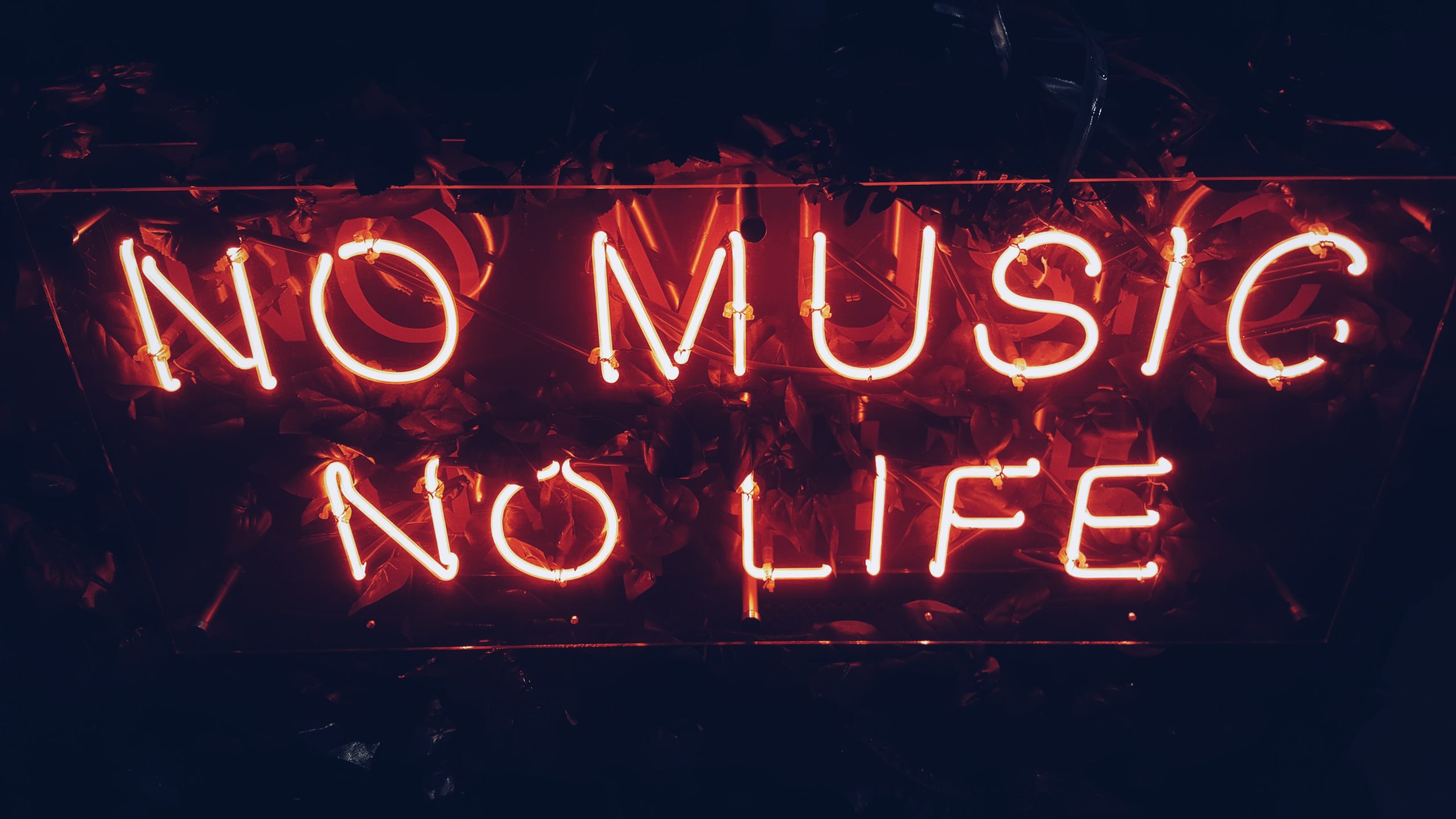 Music in Marketing - An image of neon lights